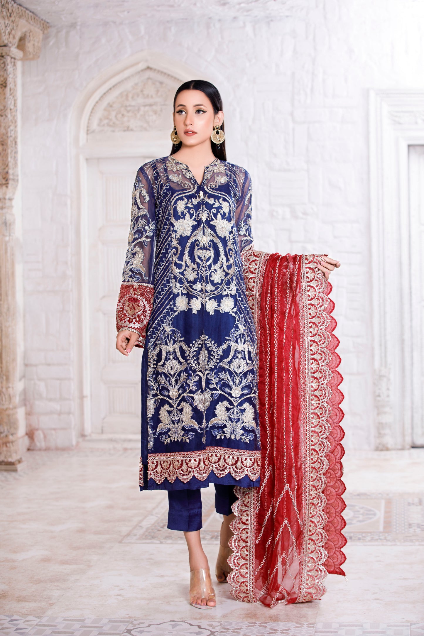 Ethnic Blue P91 - LeMubdi Clothing