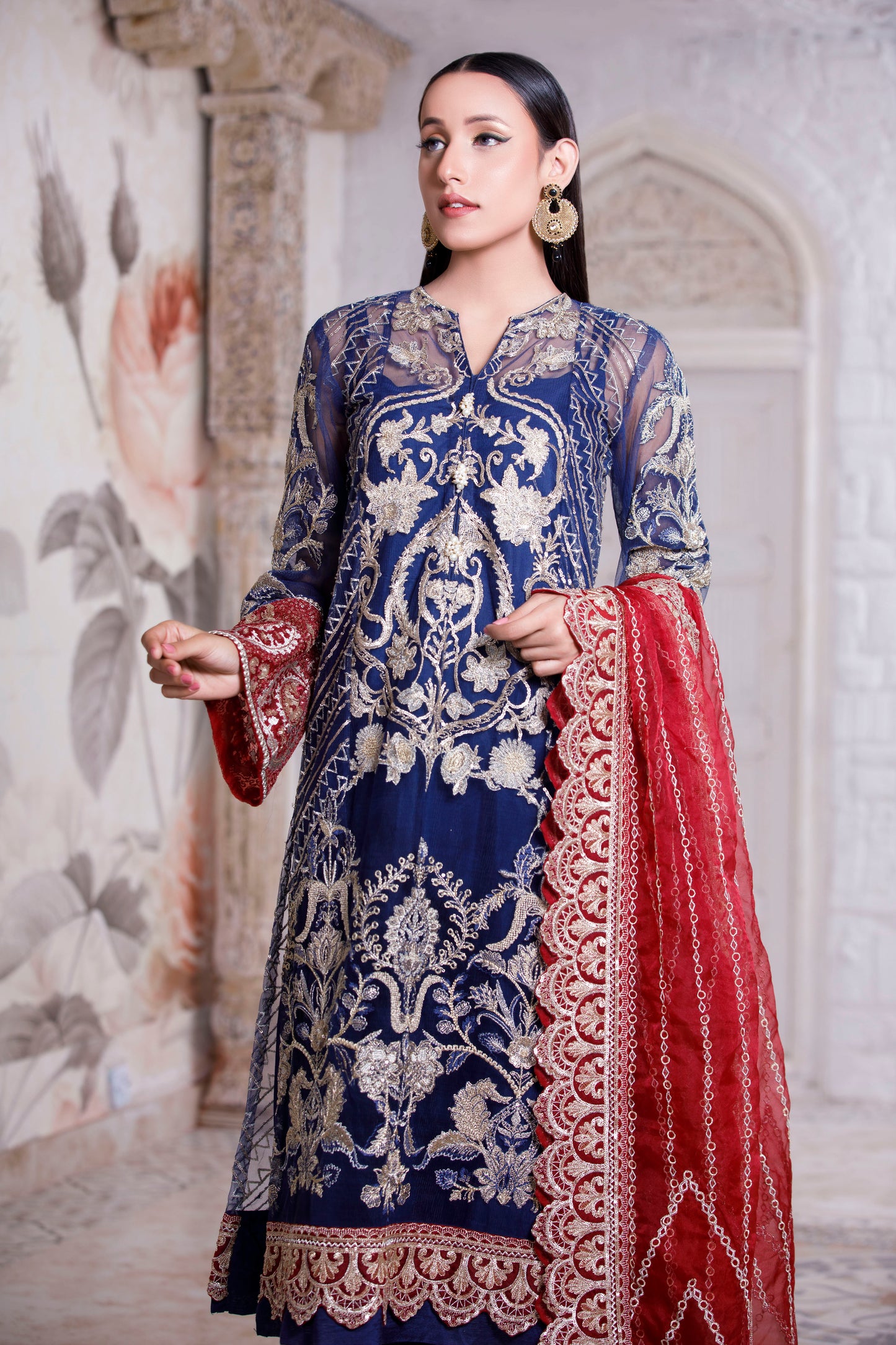 Ethnic Blue P91 - LeMubdi Clothing
