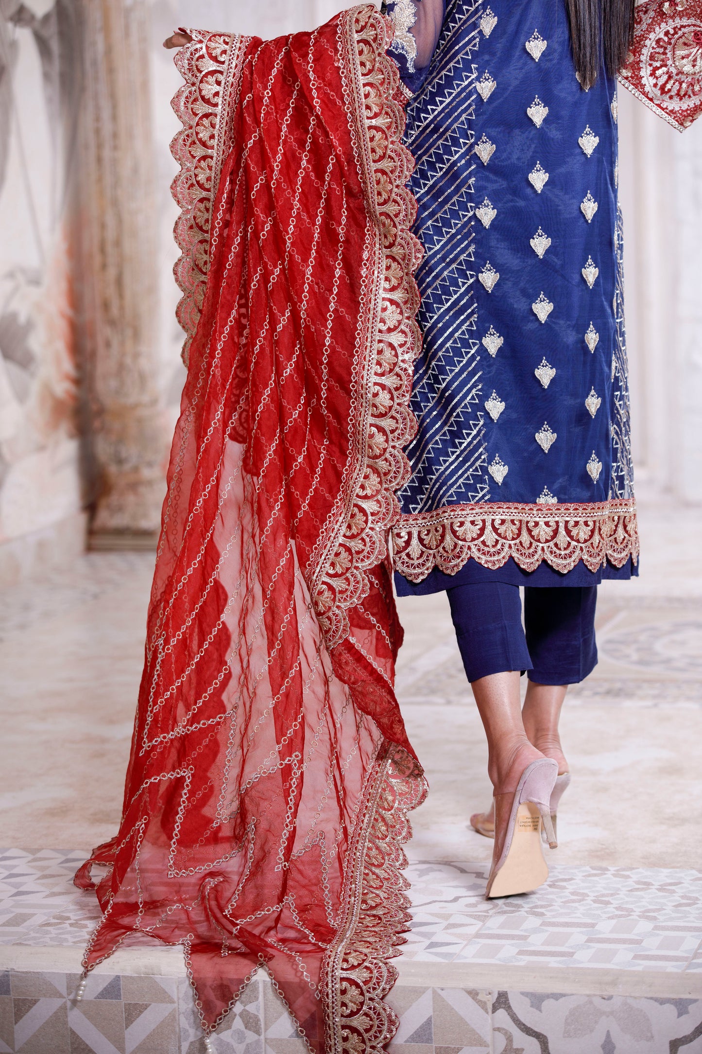 Ethnic Blue P91 - LeMubdi Clothing
