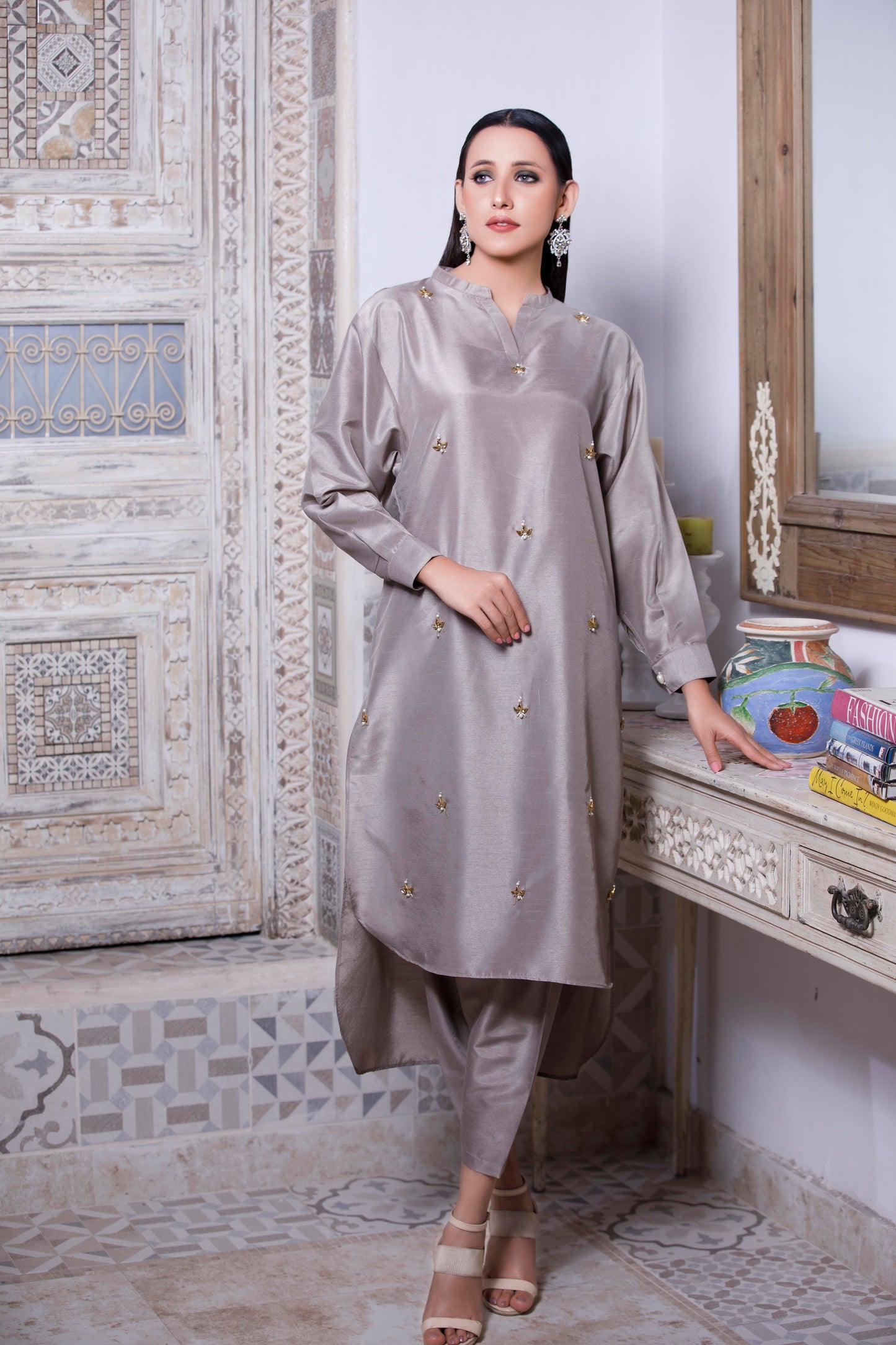 Grey Festive P-97 - LeMubdi Clothing