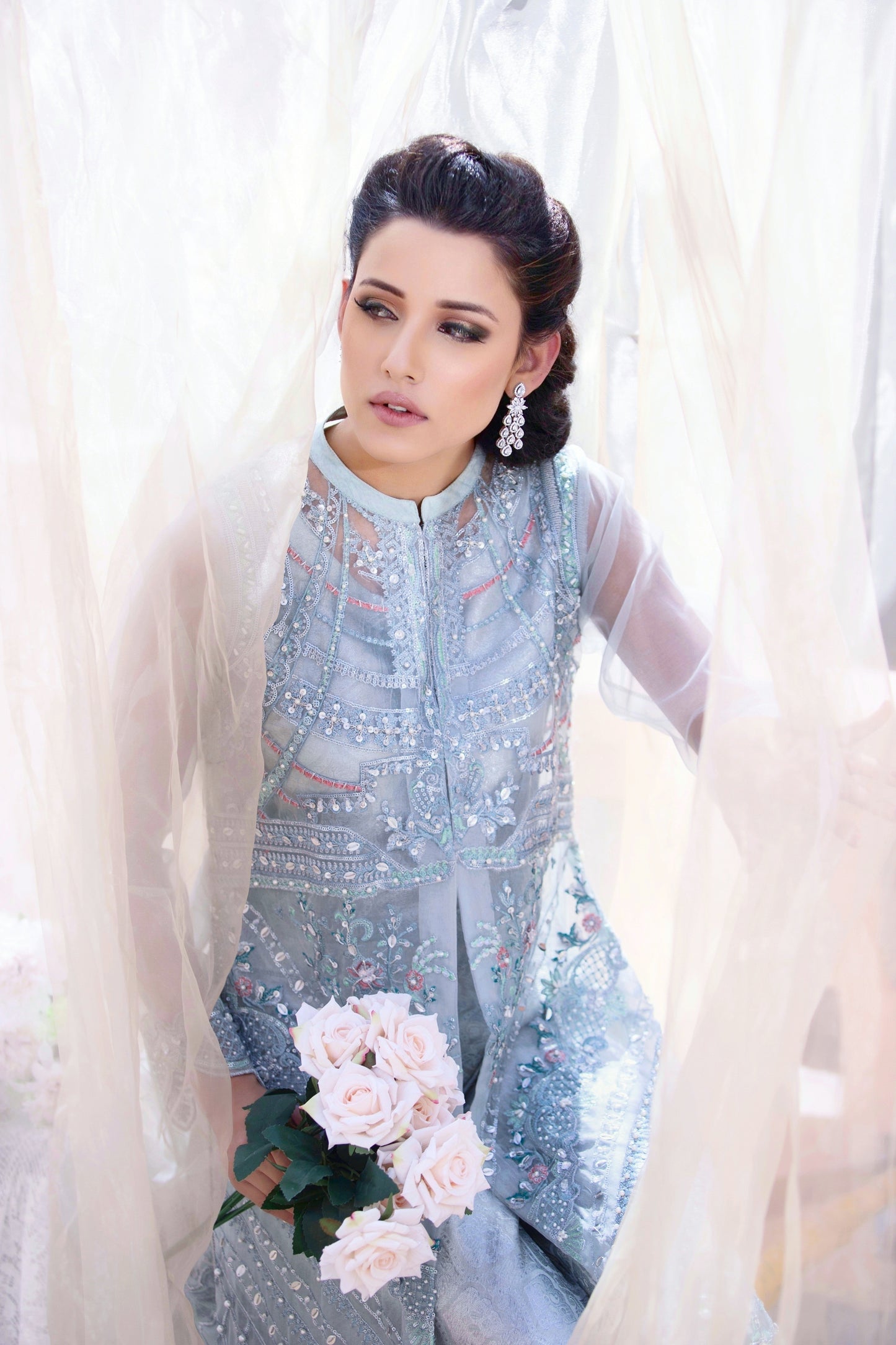 Long gown style ready to wear formal pret