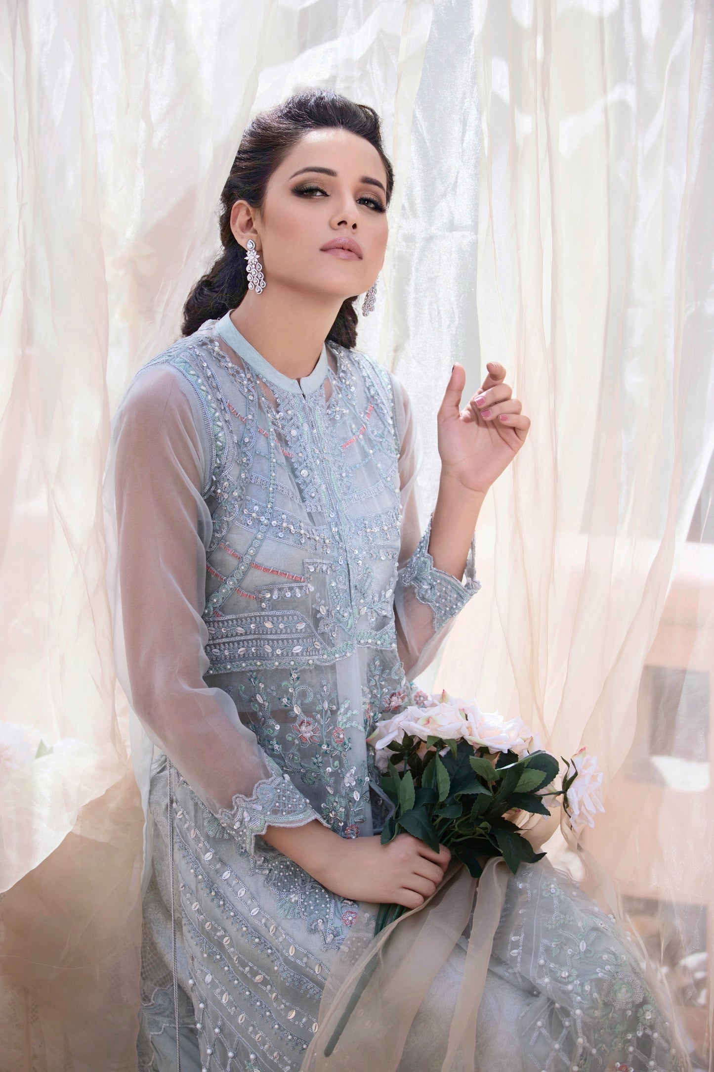 Long gown style ready to wear formal pret