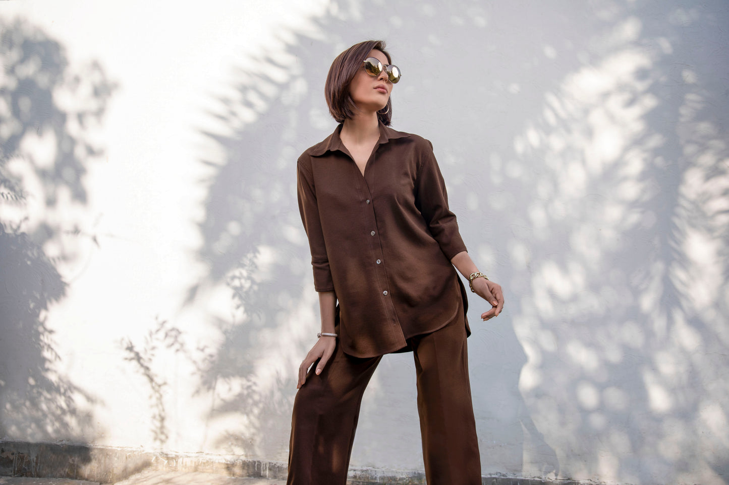 Dusana B233brown - LeMubdi Clothing
