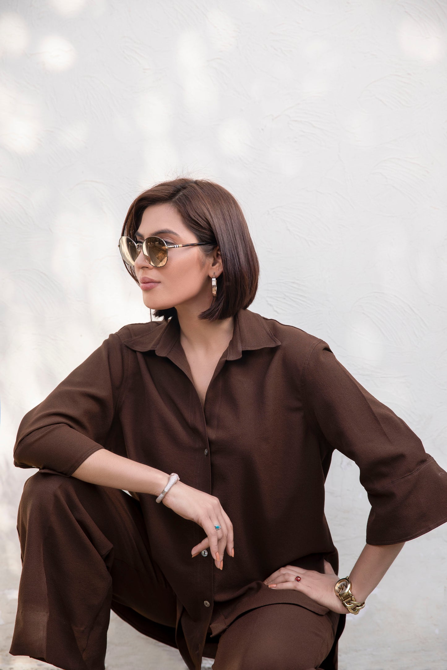 Dusana B233brown - LeMubdi Clothing