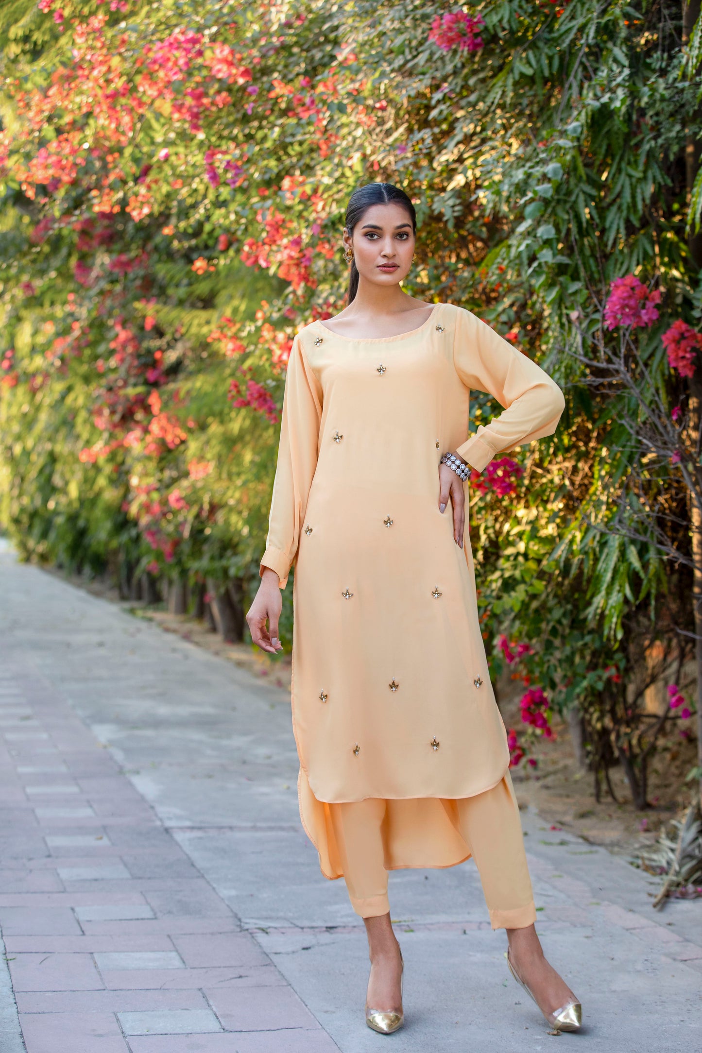 Pearl B239peach - LeMubdi Clothing