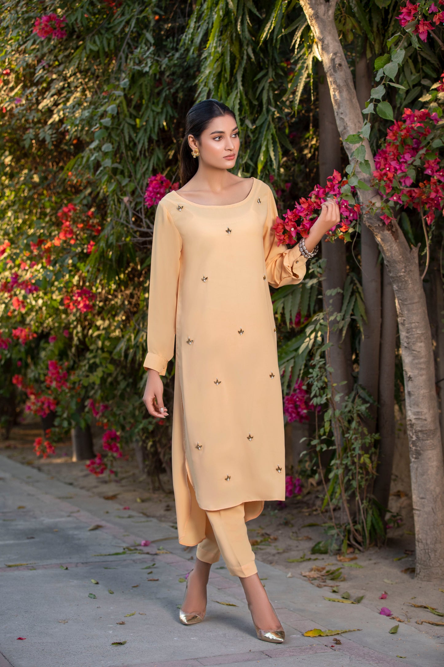 Pearl B239peach - LeMubdi Clothing