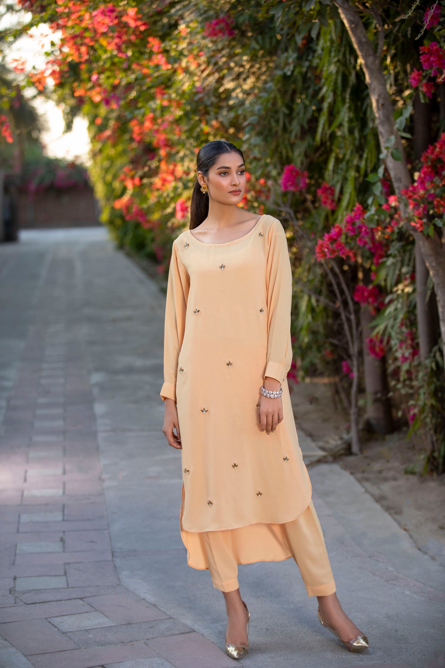 Pearl B239peach - LeMubdi Clothing
