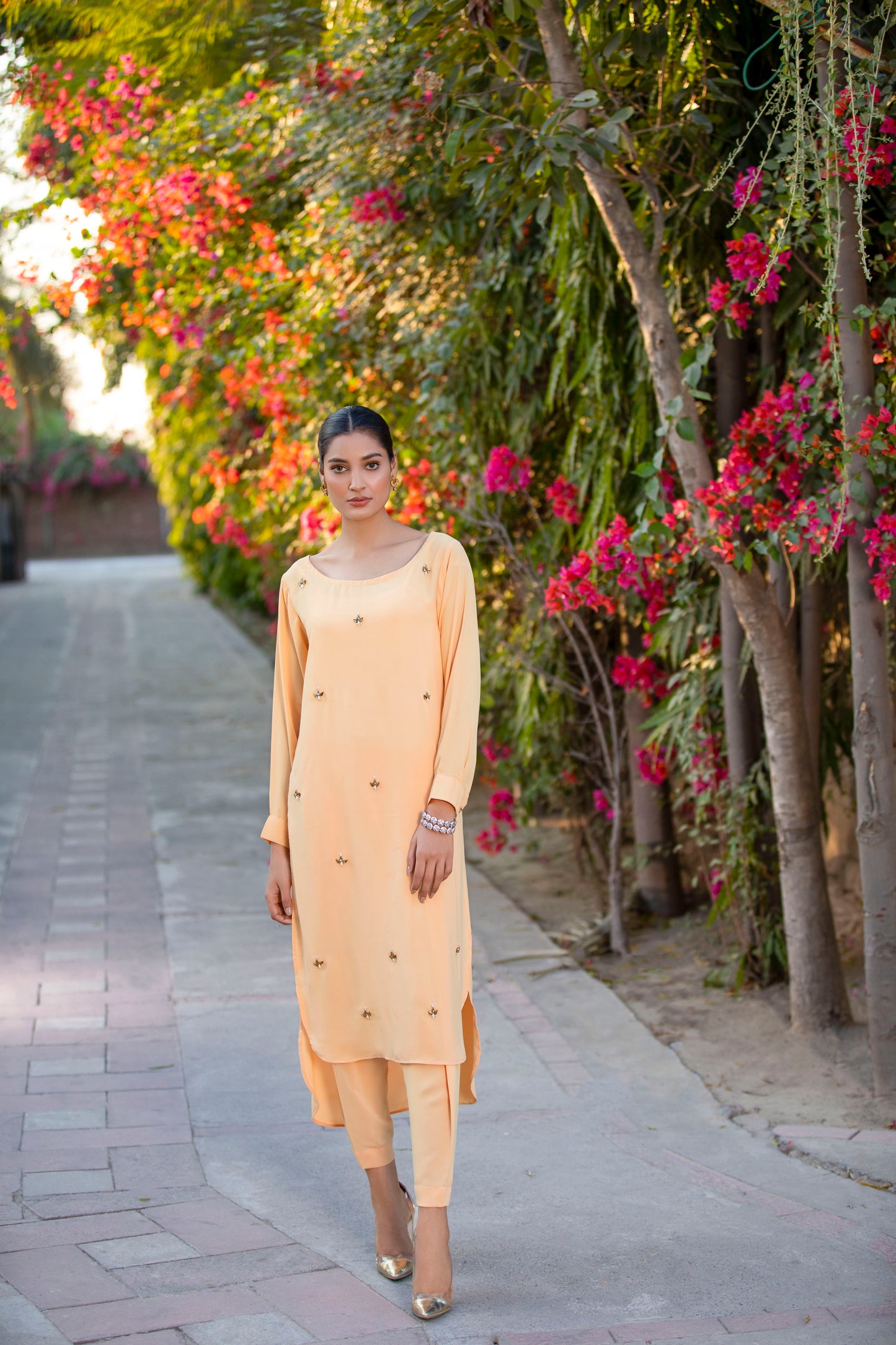 Pearl B239peach - LeMubdi Clothing