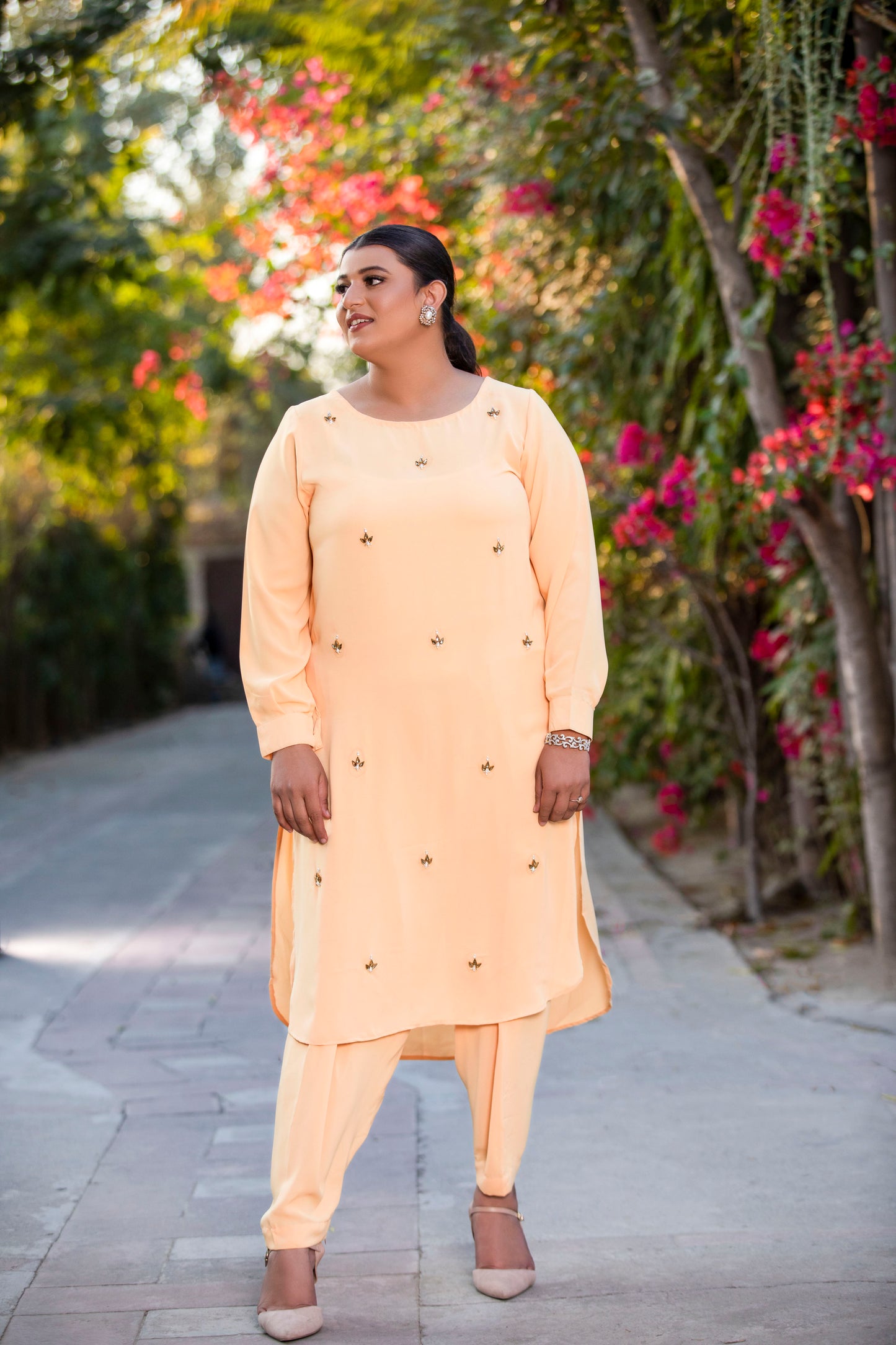 Pearl B239peach - LeMubdi Clothing