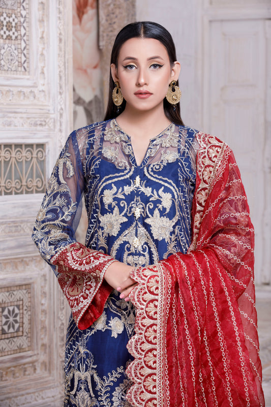 Ethnic Blue P91 - LeMubdi Clothing