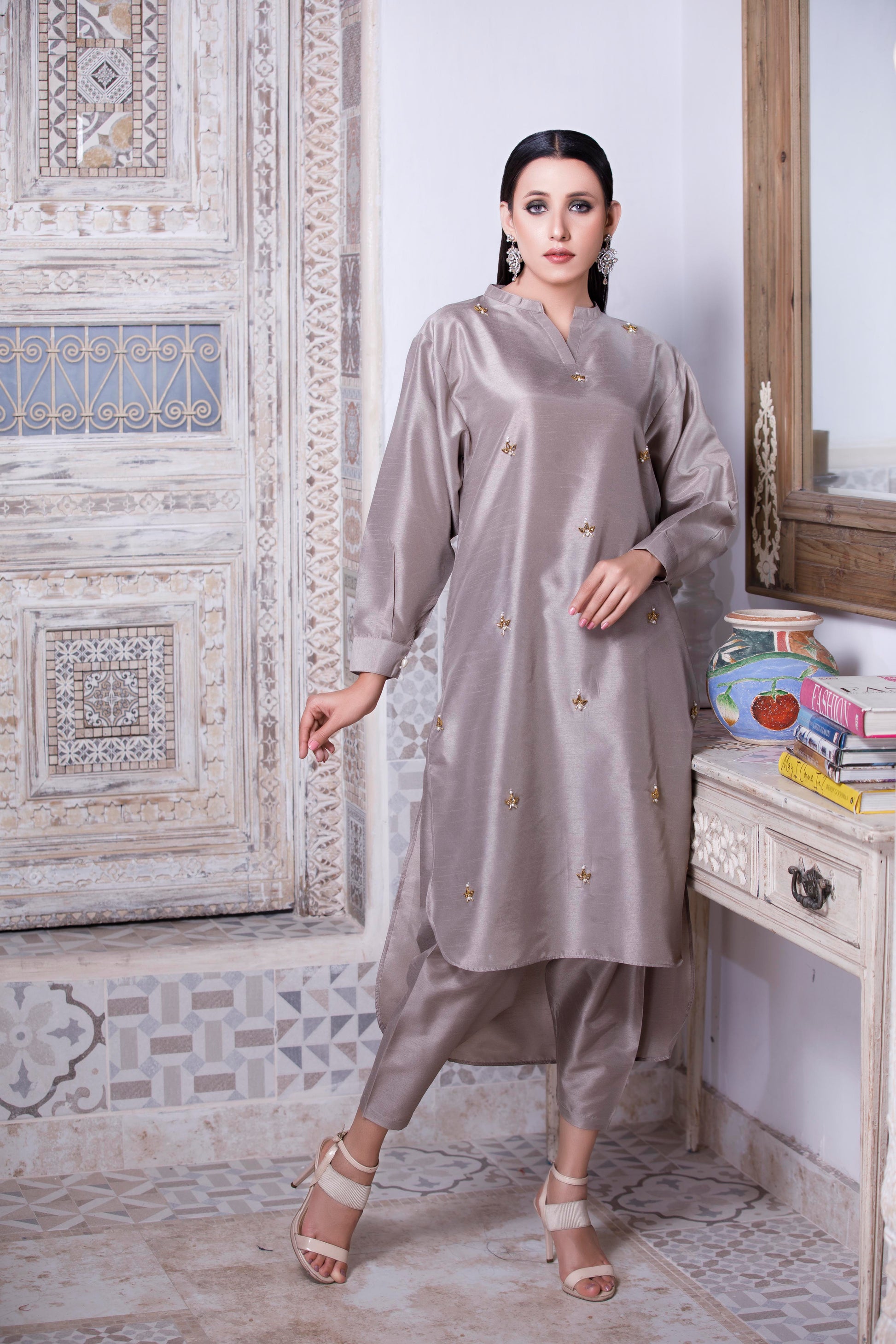 Grey Festive P-97 - LeMubdi Clothing