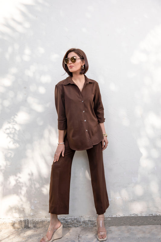 Dusana B233brown - LeMubdi Clothing