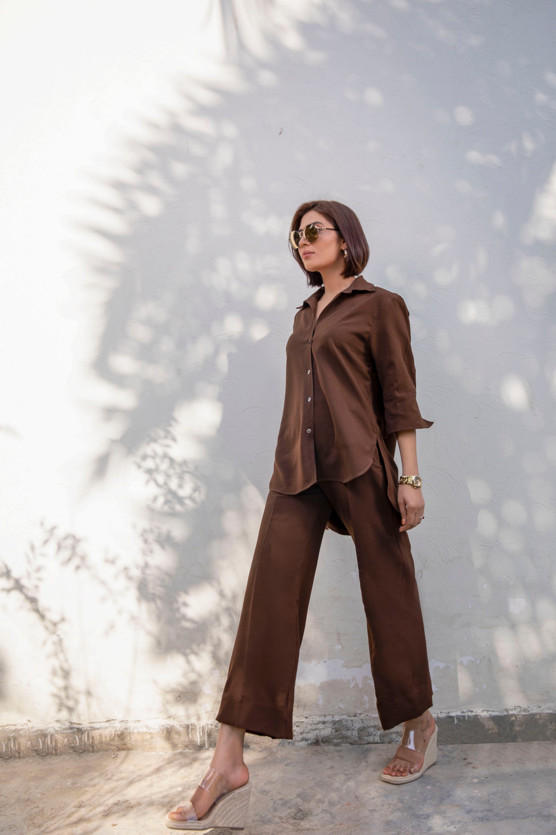 Dusana B233brown - LeMubdi Clothing